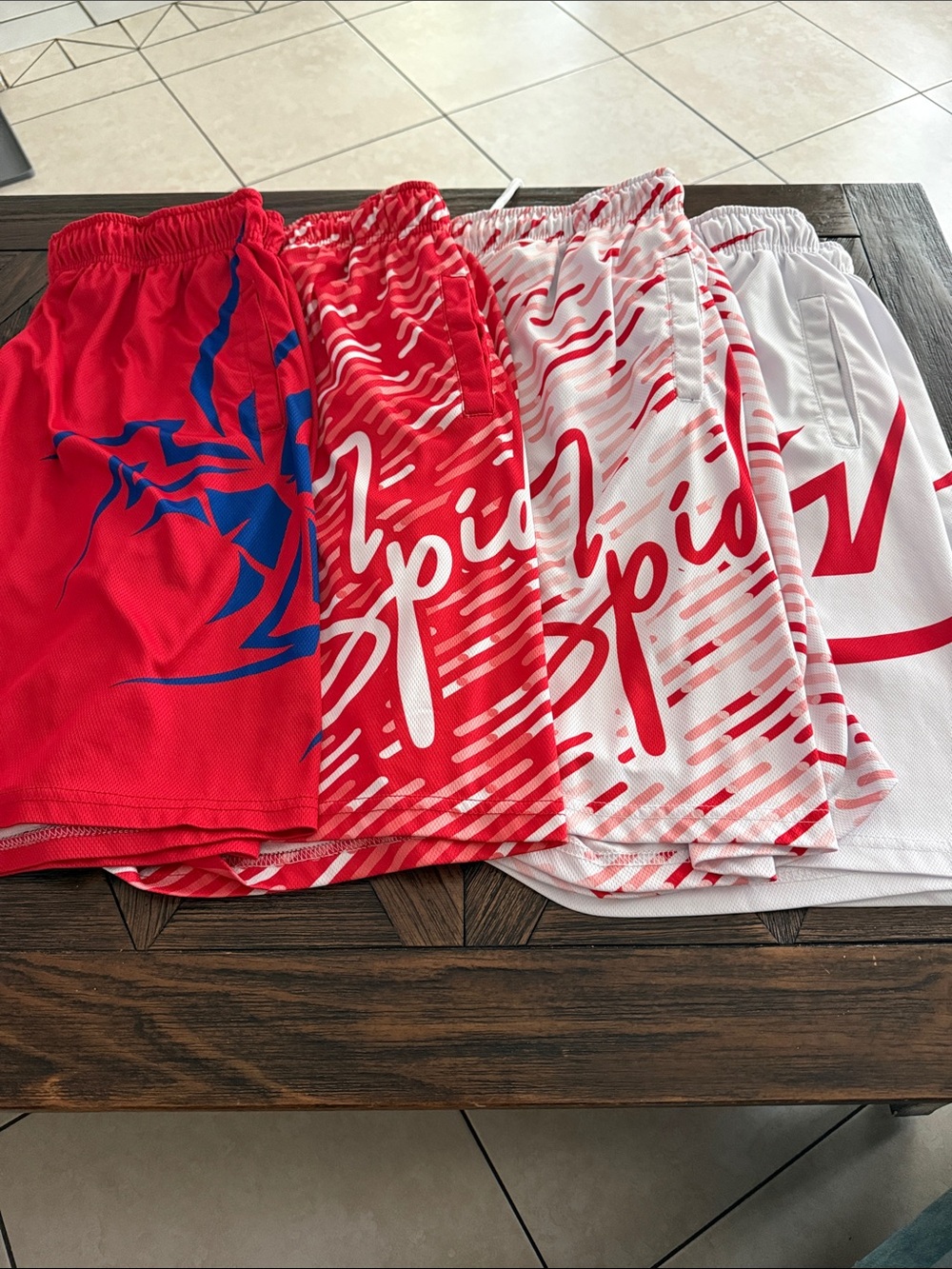 Spiderz Men’s Athletic Shorts Lot of 4 Size XL Performance Training Gym Like New